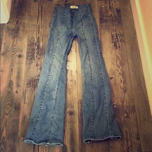Free People Jeans Bell Bottom Stretchy
